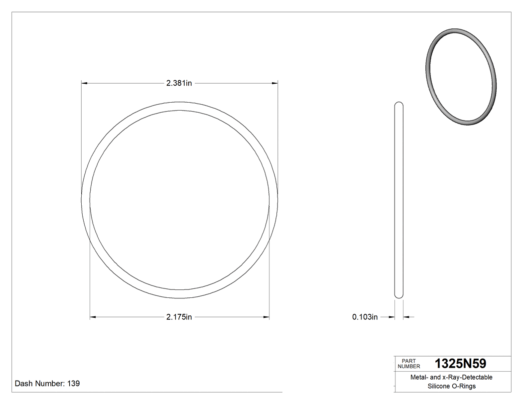 Technical drawing - 1325N59
